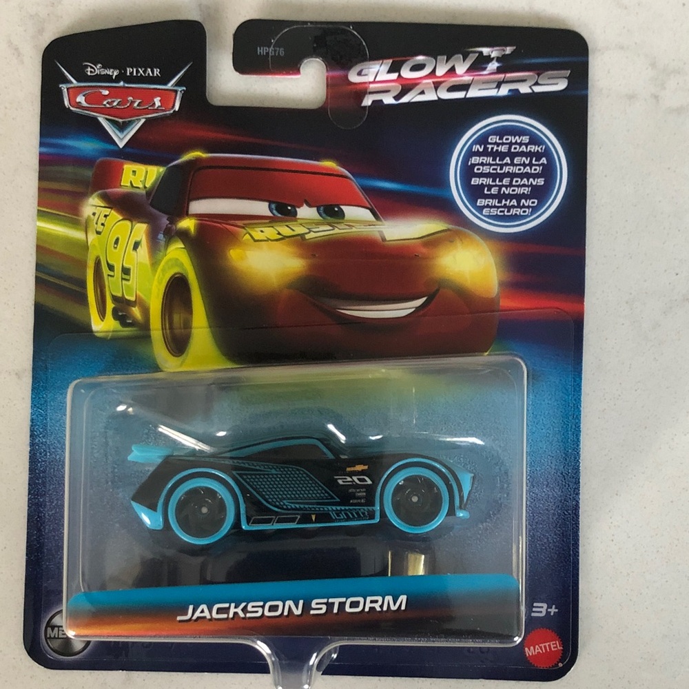 Pixar Cars Glow Racers Jackson Storm Toy